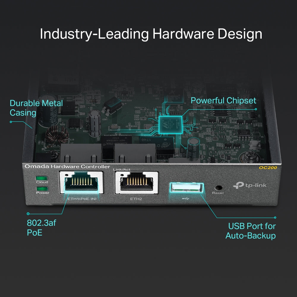 TP-Link OC200 Omada Hardware Controller | Centralized Management of up to 130 Devices and 1,000 Clients | Free Cloud Access TP-Link OC200 Omada Hardware Controller | Centralized Management of up to 130 Devices and 1,000 Clients | Free Cloud Access